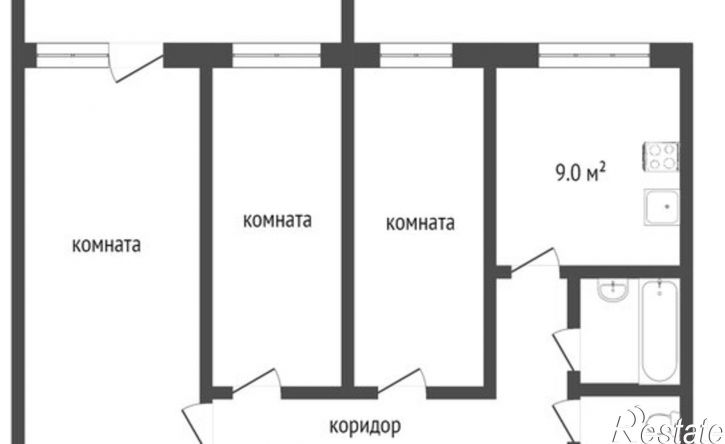 3-комн квартира ул Шендрикова, 10,  д. 10
