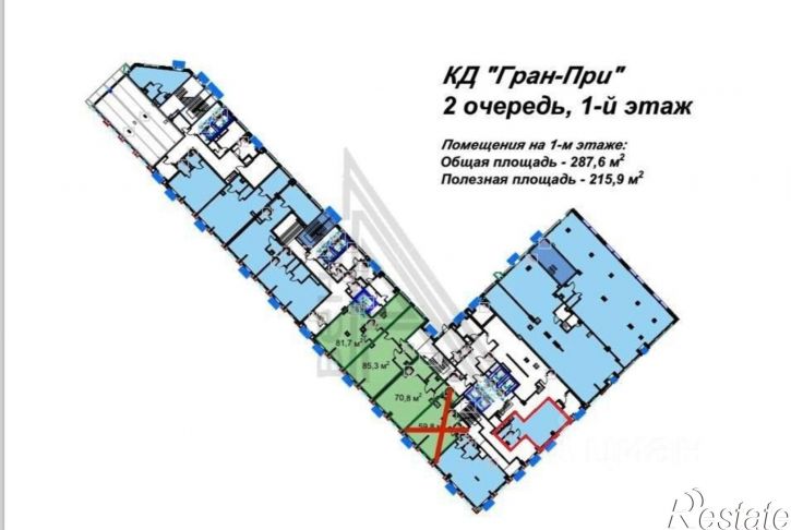 Торговое помещение ул Ворошилова, 1,  д. 1