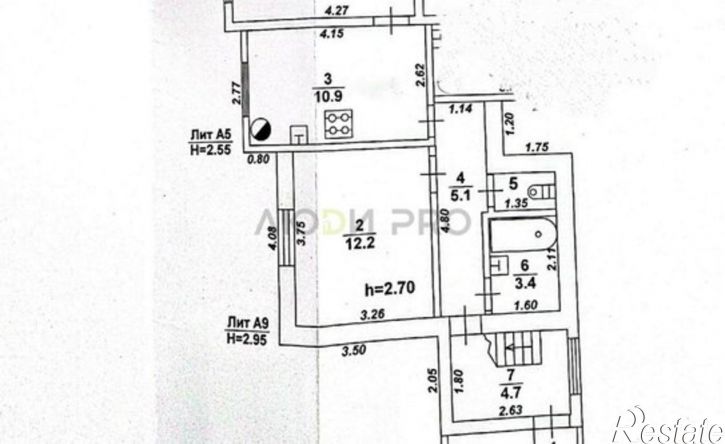 3-комн квартира ул Герцена, 9,  д. 9