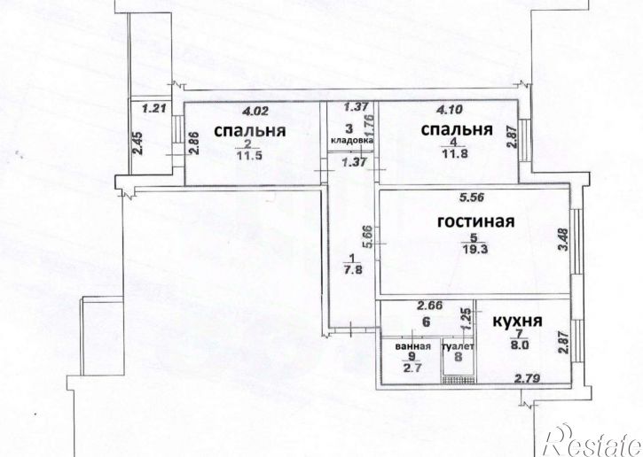 3-комн квартира ул Ростовская, 58/21,  д. 58/21