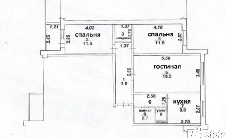3-комн квартира ул Ростовская, 58/21,  д. 58/21