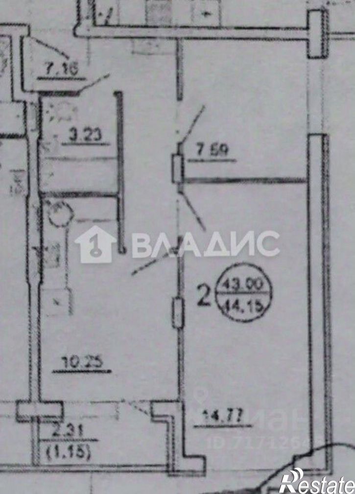 2-комн квартира ул Ростовская, 100Б А,  д. 100Б А,  к. А