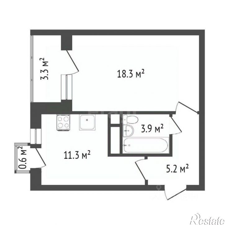 1-комн квартира ул Гродненская, 65,  д. 65