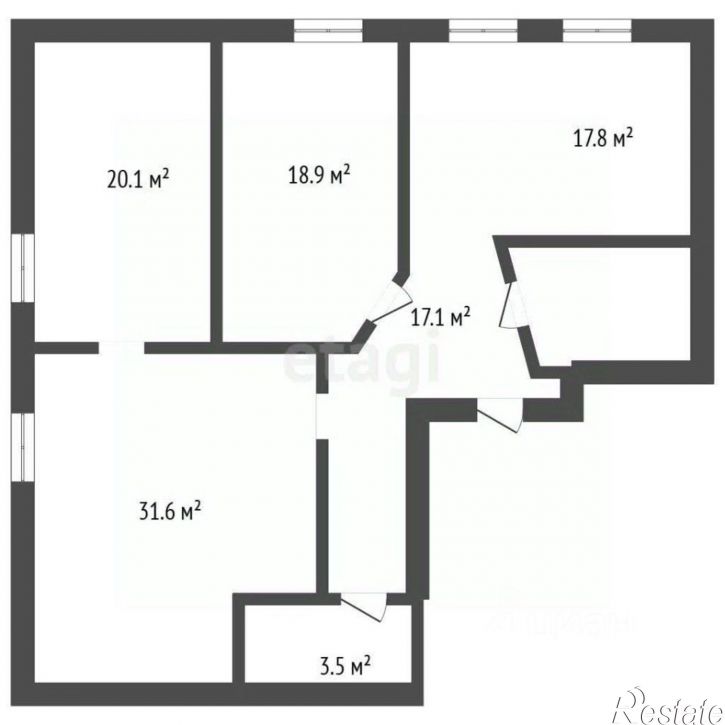 3-комн квартира Осетровский пер, 1,  д. 1