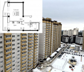 1-комн, 48кв м, этаж 11/16 ул Академика Конопатова, 19
