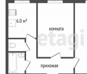 2-комн, 45кв м, этаж 5/9 ул Циолковского, 113/4