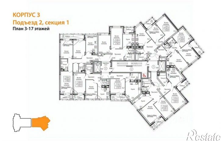 3-комн квартира в новом доме ул Красноармейская, 31,  д. 31