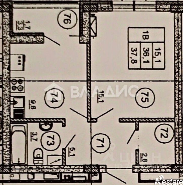 1-комн квартира ул Загоровского, 13 3,  д. 13 3,  к. 3
