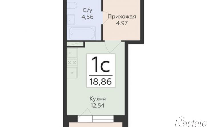 1-комн квартира в новом доме ул Матросова, 64,  д. 64