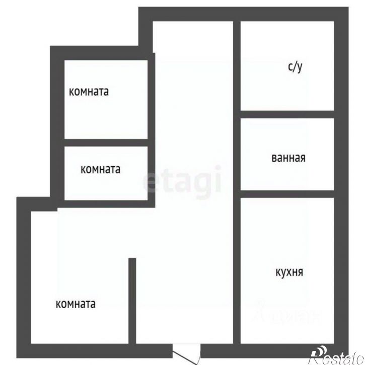 3-комн квартира Цимлянский пер, 4а,  д. 4а