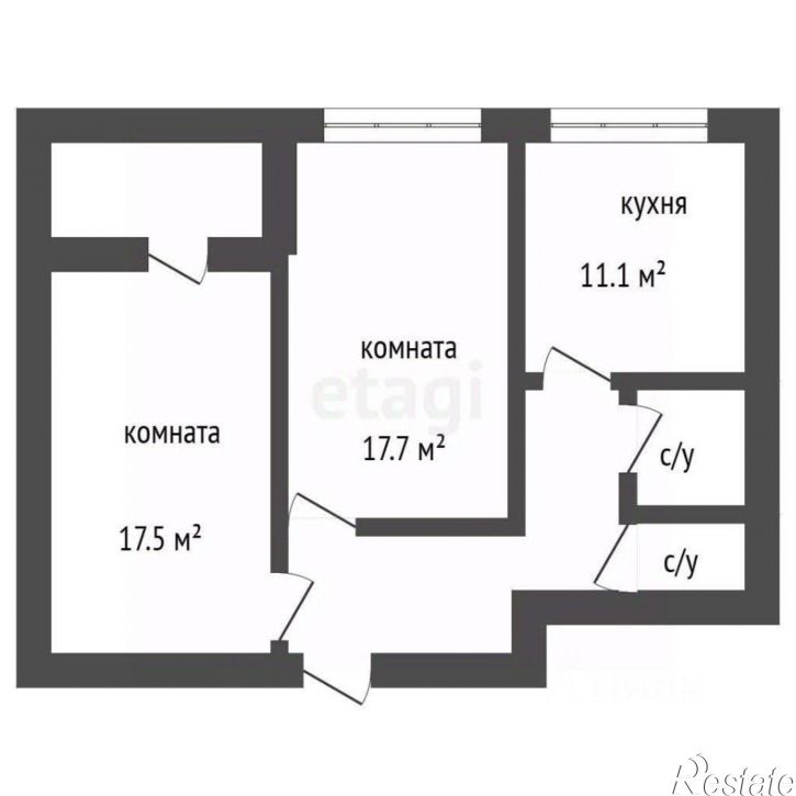 2-комн квартира ул Маршала Одинцова, 25б/8,  д. 25б/8