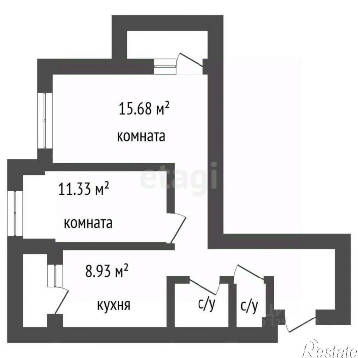 2-комн квартира ул Болховитинова, 5,  д. 5