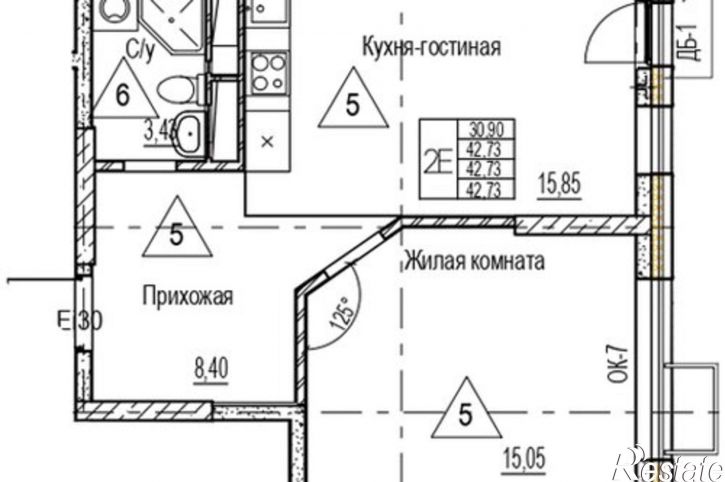 1-комн квартира ул Добролюбова, 64,  д. 64