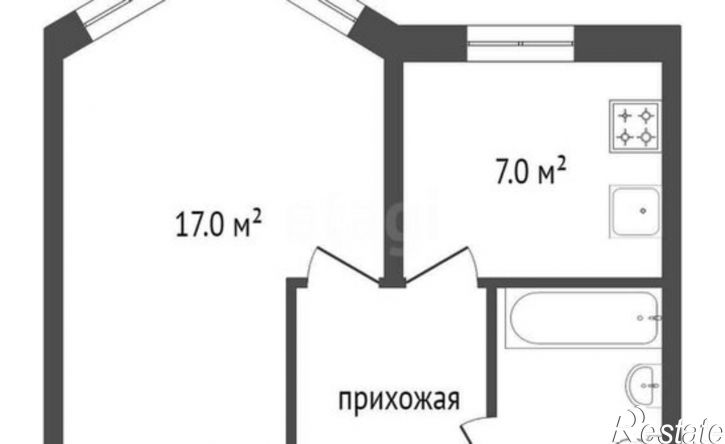 1-комн квартира ул Остужева, 36,  д. 36