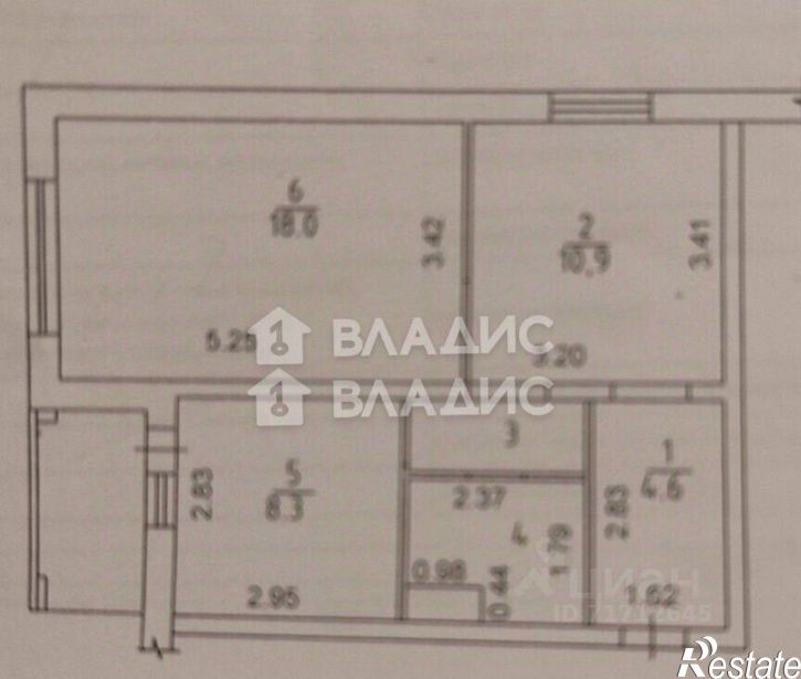 2-комн квартира ул Кривошеина, 13/12,  д. 13/12