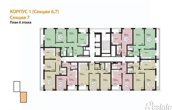 2-комн квартира в новом доме Московский пр-кт, 134Т,  д. 134Т