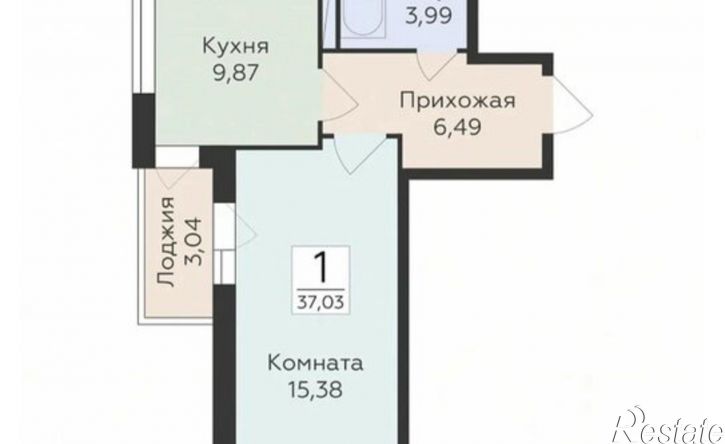 1-комн квартира Острогожская улица, 156/3