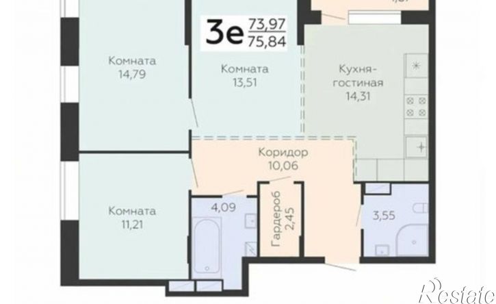 1-комн квартира в новом доме ул Дружинников, 8В,  д. 8В