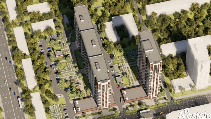 2-комн квартира в новом доме Московский пр-кт, 66,  д. 66