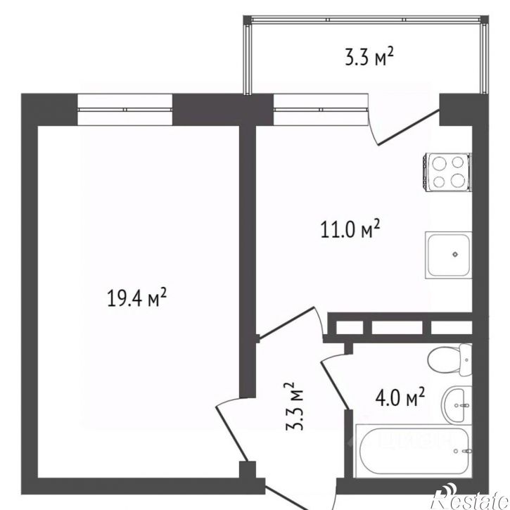 1-комн квартира городской округ Воронеж