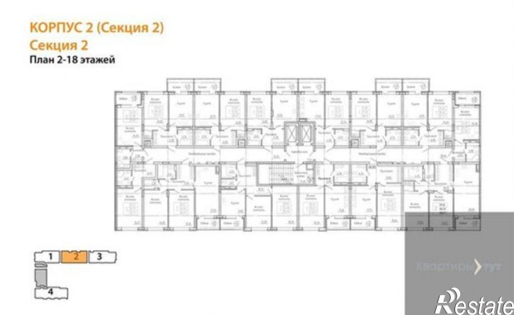 2-комн квартира в новом доме Московский пр-кт, 66,  д. 66