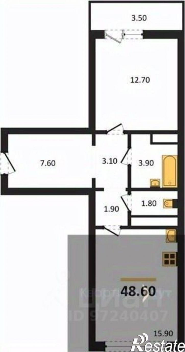 1-комн квартира в новом доме ул Пескова, 12Н,  д. 12Н