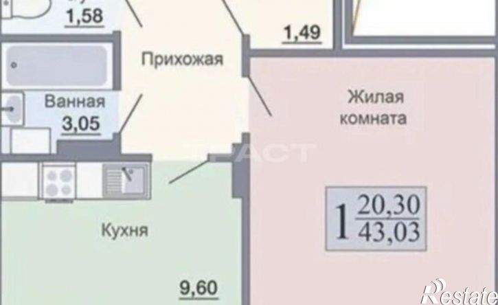 1-комн квартира ул Артамонова, 4Д 1,  д. 4Д 1,  к. 1