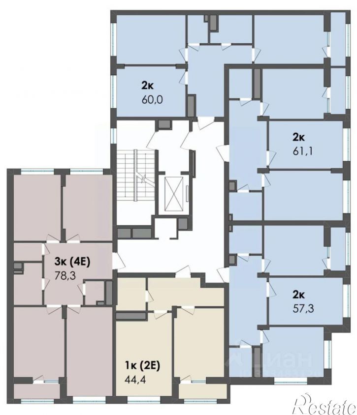2-комн квартира в новом доме б-р Содружества, 1,  д. 1