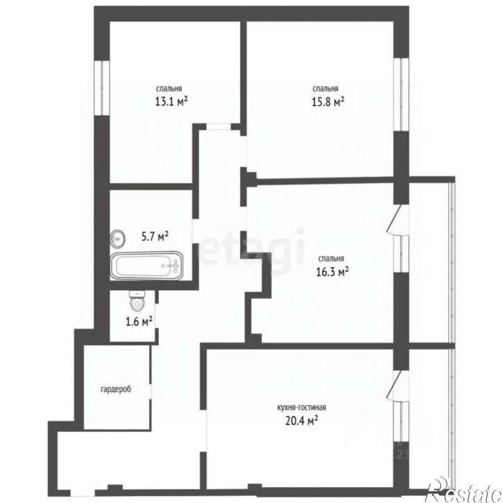 3-комн квартира Московский проспект, 149,  д. 149