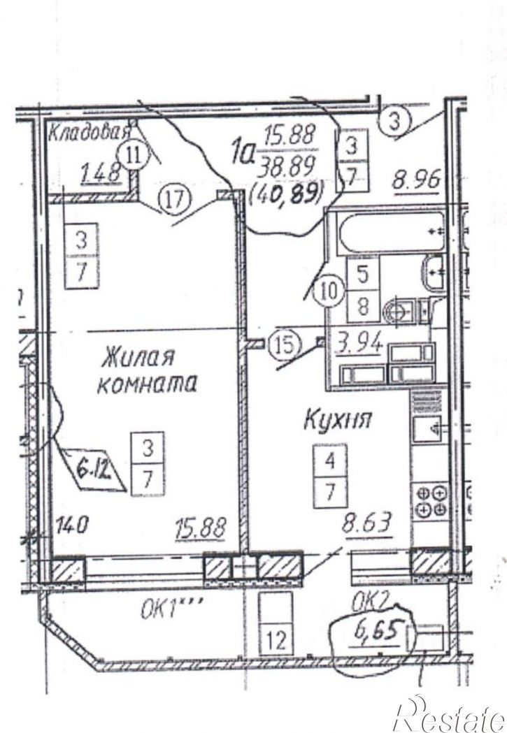 1-комн квартира Московский проспект, 124,  д. 124