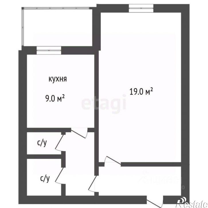 1-комн квартира Ростовская улица, 58/4,  д. 58/4
