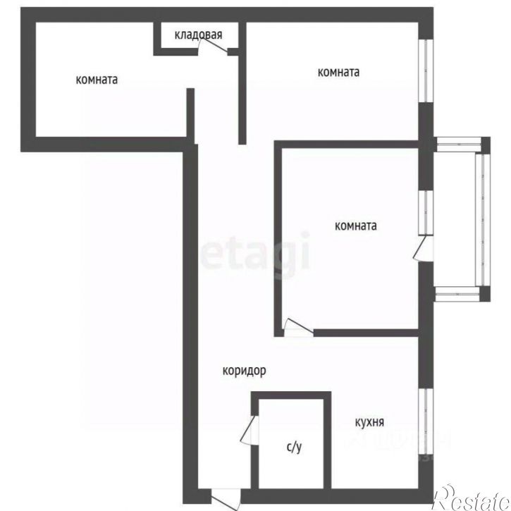 3-комн квартира Солнечная улица, 11А,  д. 11А