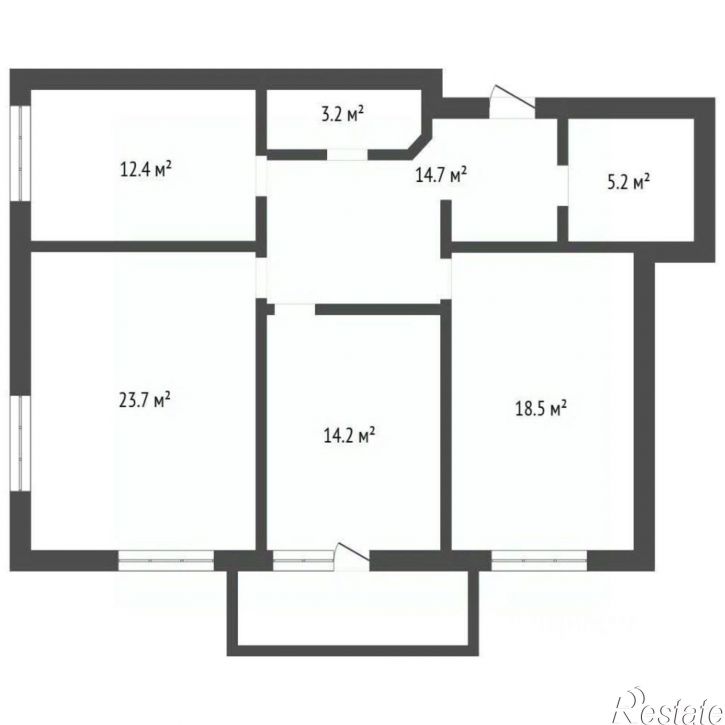 3-комн квартира улица Антонова-Овсеенко, 33Б,  д. 33Б