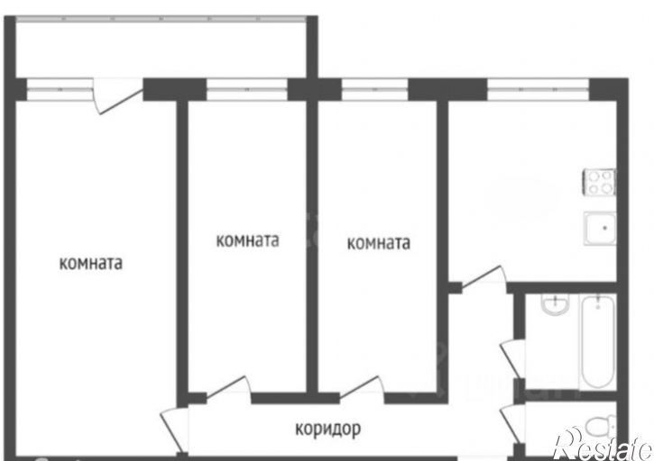 3-комн квартира Олимпийский бульвар, 6,  д. 6