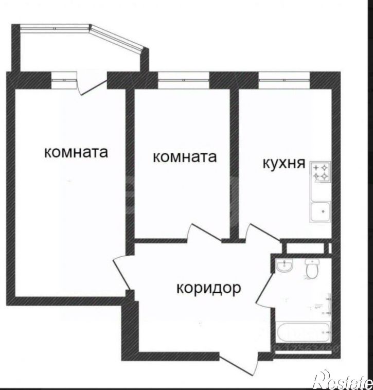2-комн квартира Беговая улица, 223/4,  д. 223/4