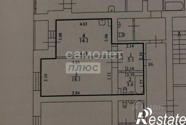 1-комн квартира улица Независимости, 55/9 к1,  д. 55/9 к1