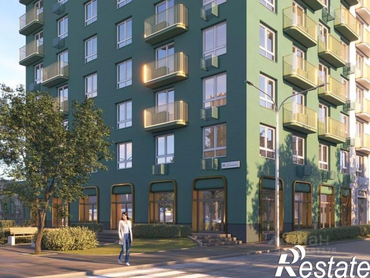 1-комн квартира в новом доме улица Циолковского, 26 стр.,  д. 26 стр.