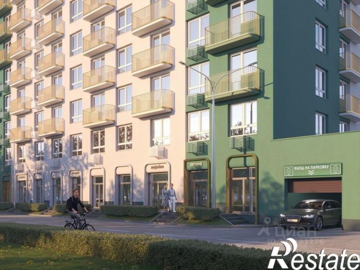 1-комн квартира в новом доме улица Циолковского, 26 стр.,  д. 26 стр.