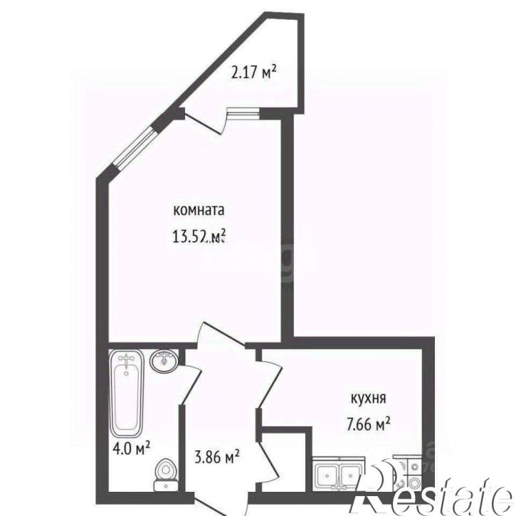 1-комн квартира Ростовская улица, 73Д к1,  д. 73Д к1