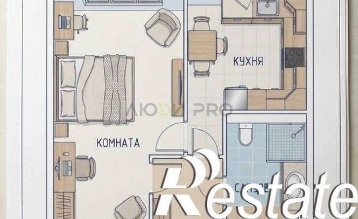 1-комн квартира улица Туполева, 15,  д. 15