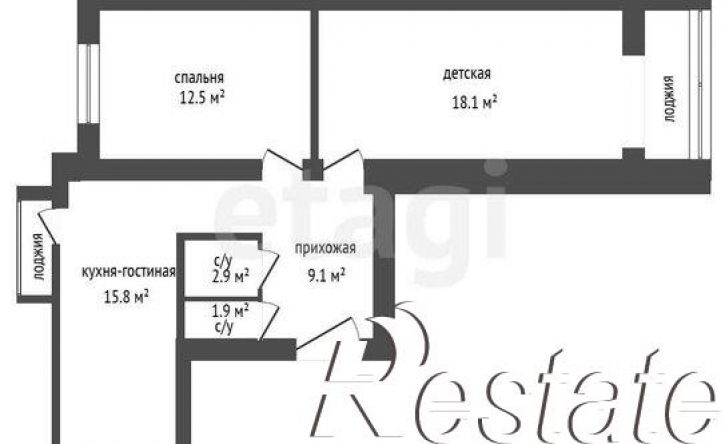 2-комн квартира улица Хользунова, 72Б,  д. 72Б
