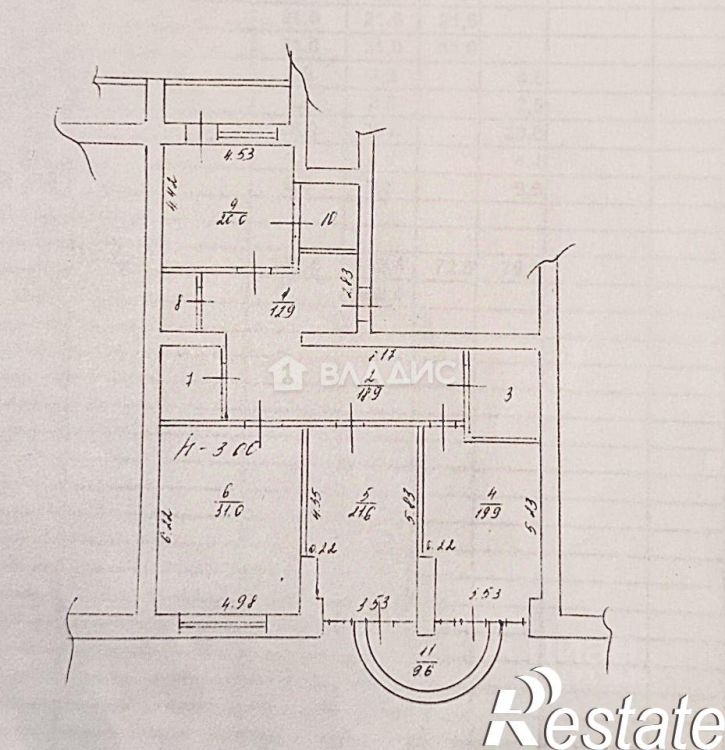 3-комн квартира улица Станкевича, 7,  д. 7