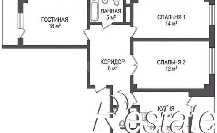 3-комн квартира улица Ворошилова, 45Б,  д. 45Б