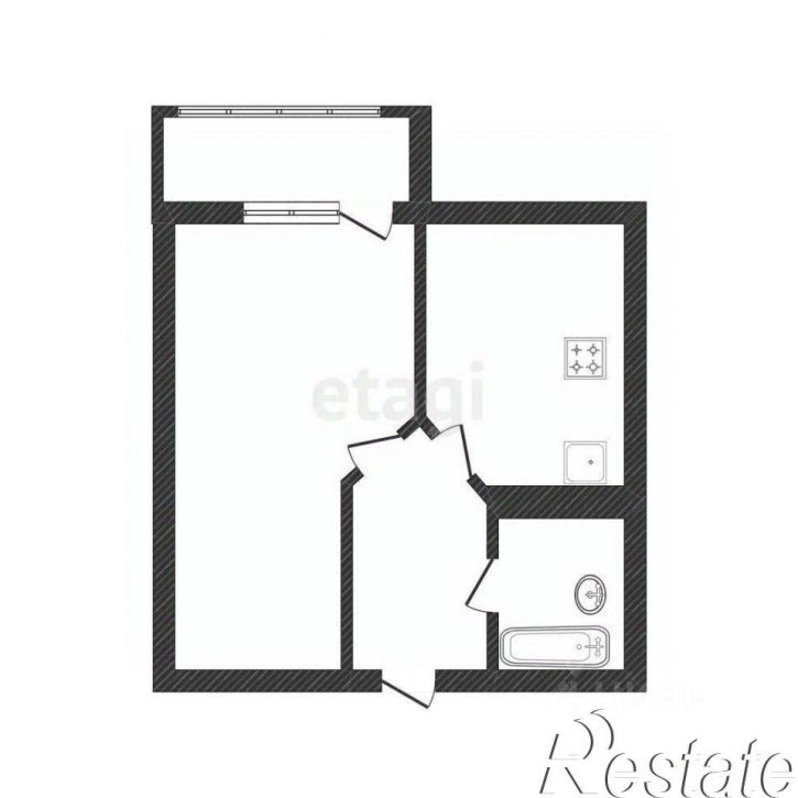 1-комн квартира Костромская улица, 8,  д. 8