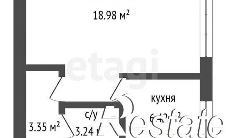 1-комн квартира улица Хользунова, 17,  д. 17