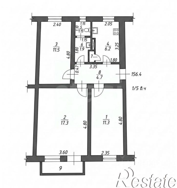 3-комн квартира Ленинский проспект, 25,  д. 25