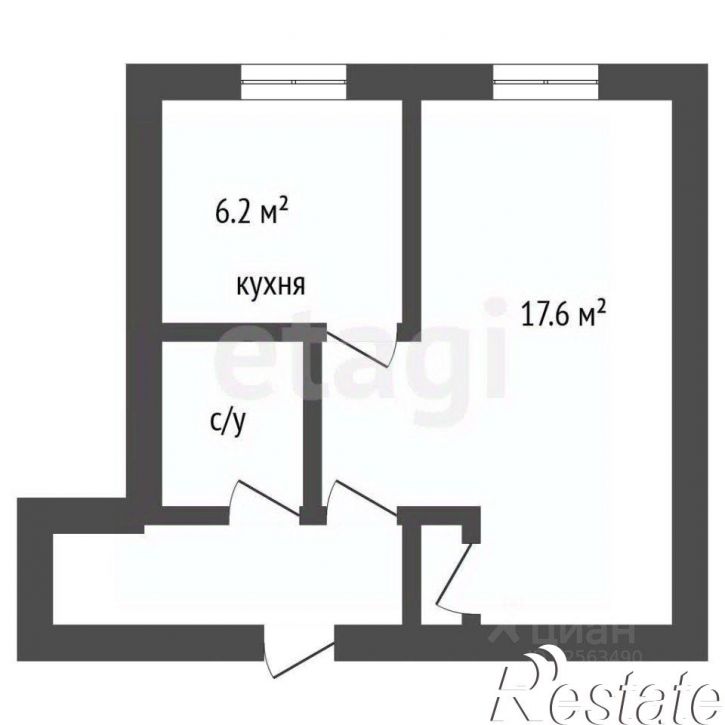 1-комн квартира Острогожская улица, 67Б,  д. 67Б