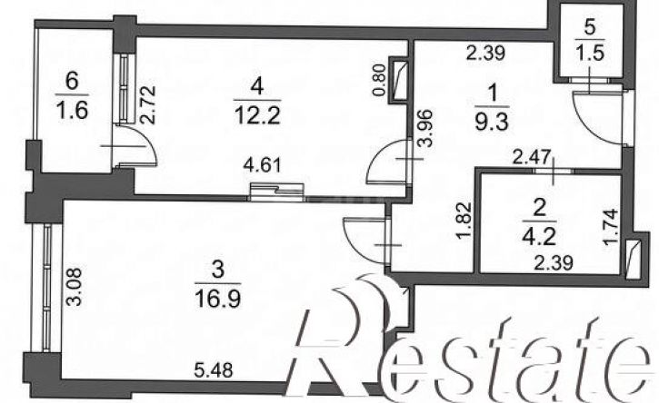 1-комн квартира улица Гаршина, 25 к1,  д. 25 к1