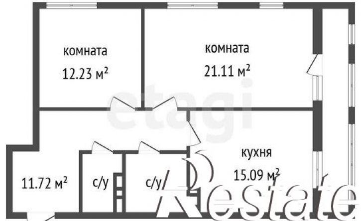 2-комн квартира Московский проспект, 132,  д. 132