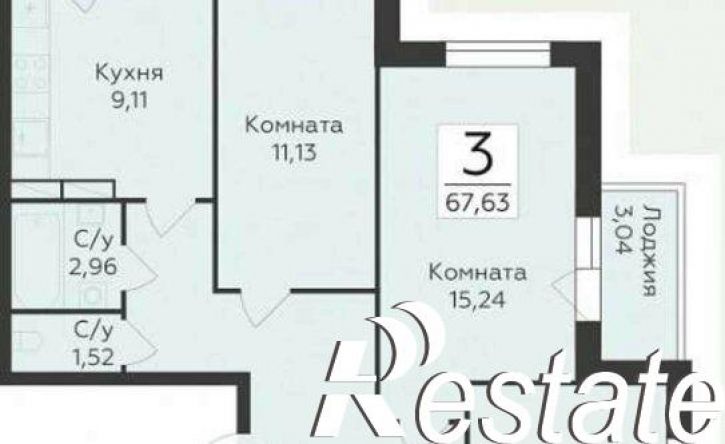 3-комн квартира Острогожская улица, 156/2,  д. 156/2
